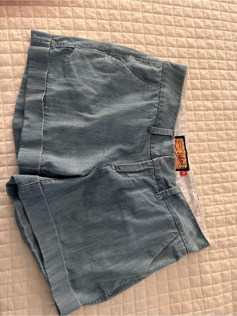 Dear John Light Blue Denim Jean Shorts